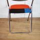 Chaise pliante années 70 chrome upcyclée