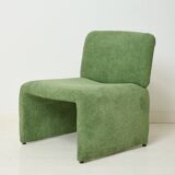 Green velvet armchair, 1970