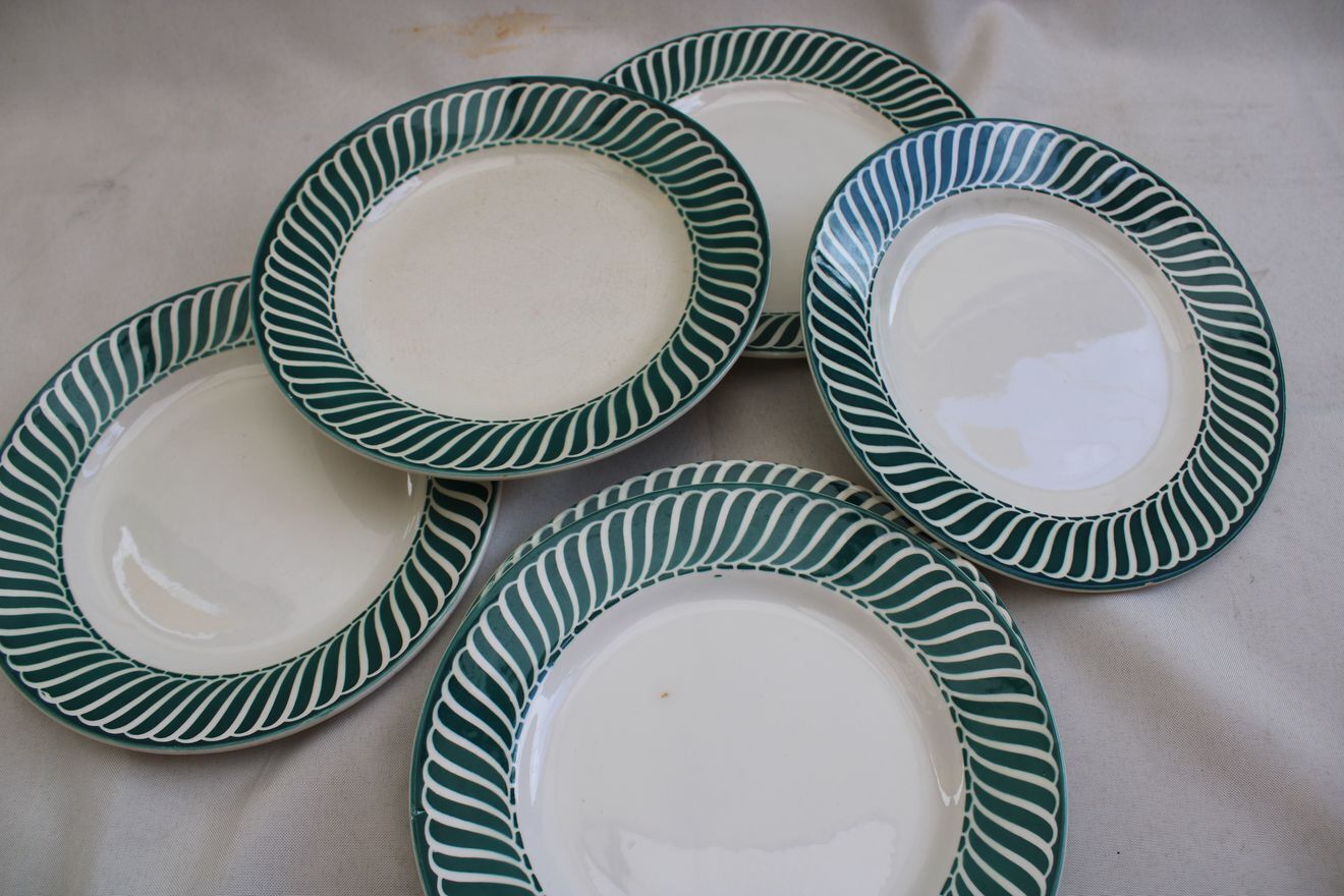 Lot of 6 plates Digoin