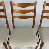 4-piece set Danish teak chair Arne Wahl Iversen vintage chairs