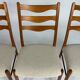 4-piece set Danish teak chair Arne Wahl Iversen vintage chairs