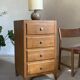Commode chiffonnier vintage 4 tiroirs