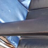 Pair of Gastone Rinaldi Radiofreccia chrome armchairs