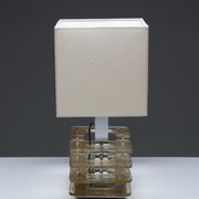 Lampe de table avec base en verre de Murano années 1960