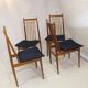 Set de 4 chaises scandinave années 70