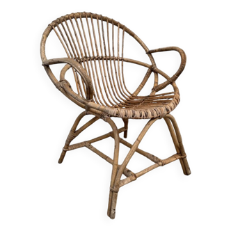 Rattan armchair