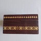 Box in straw marquetry.