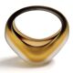 Etched Sommerso Murano Glass Basket or Vase by Archimede Seguso, Italy