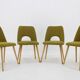 1960s Oswald Haerdtl ,Set of 4 Dining Chairs by TON, Czechoslovakia