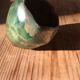 Green enamelled ceramic-faced bowl