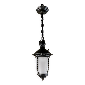 Wrought iron lantern, France, 1950s