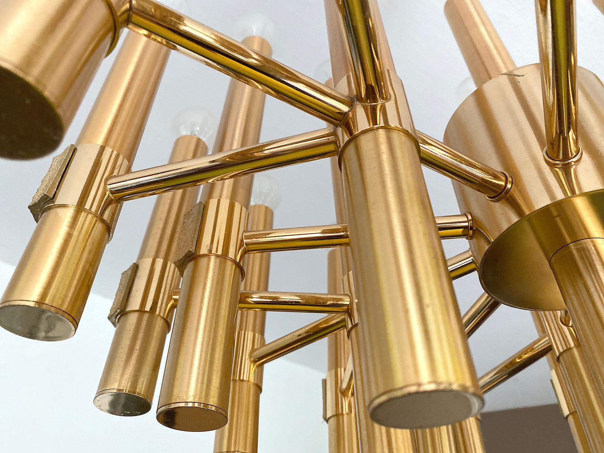 Large and superb Vintage Sputnik Chandelier from Sciolari, Italy, 60s