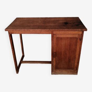 Small vintage solid wood desk