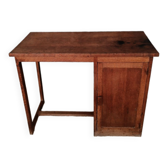 Petit bureau vintage en bois massif