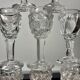 Cabaret set Baccarat 8 glasses and silver plated tray