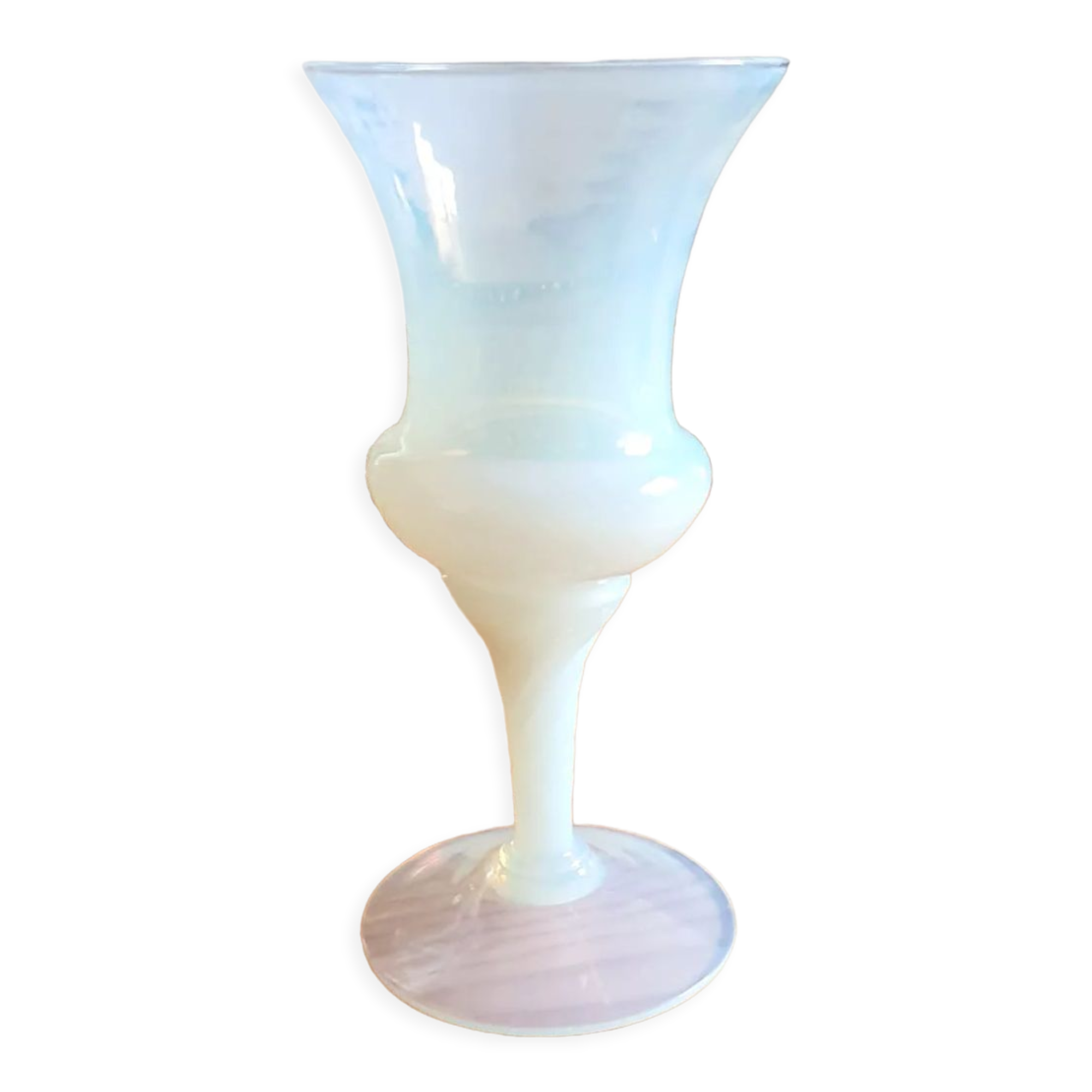 Opaline cut vase