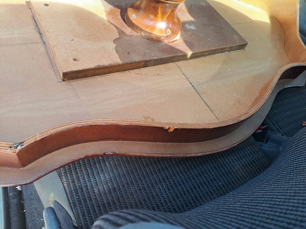 Table Art Déco bois violon