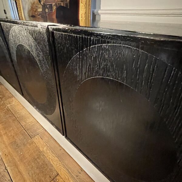 Enfilade De Coene Frères Op'Art vintage 1970