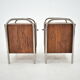 1940s Pair of Bauhaus Bedside Tables, Czechoslovakia
