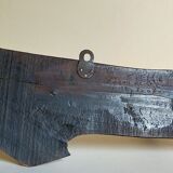 Art-Popular brutalist wall coat holder in solid wood