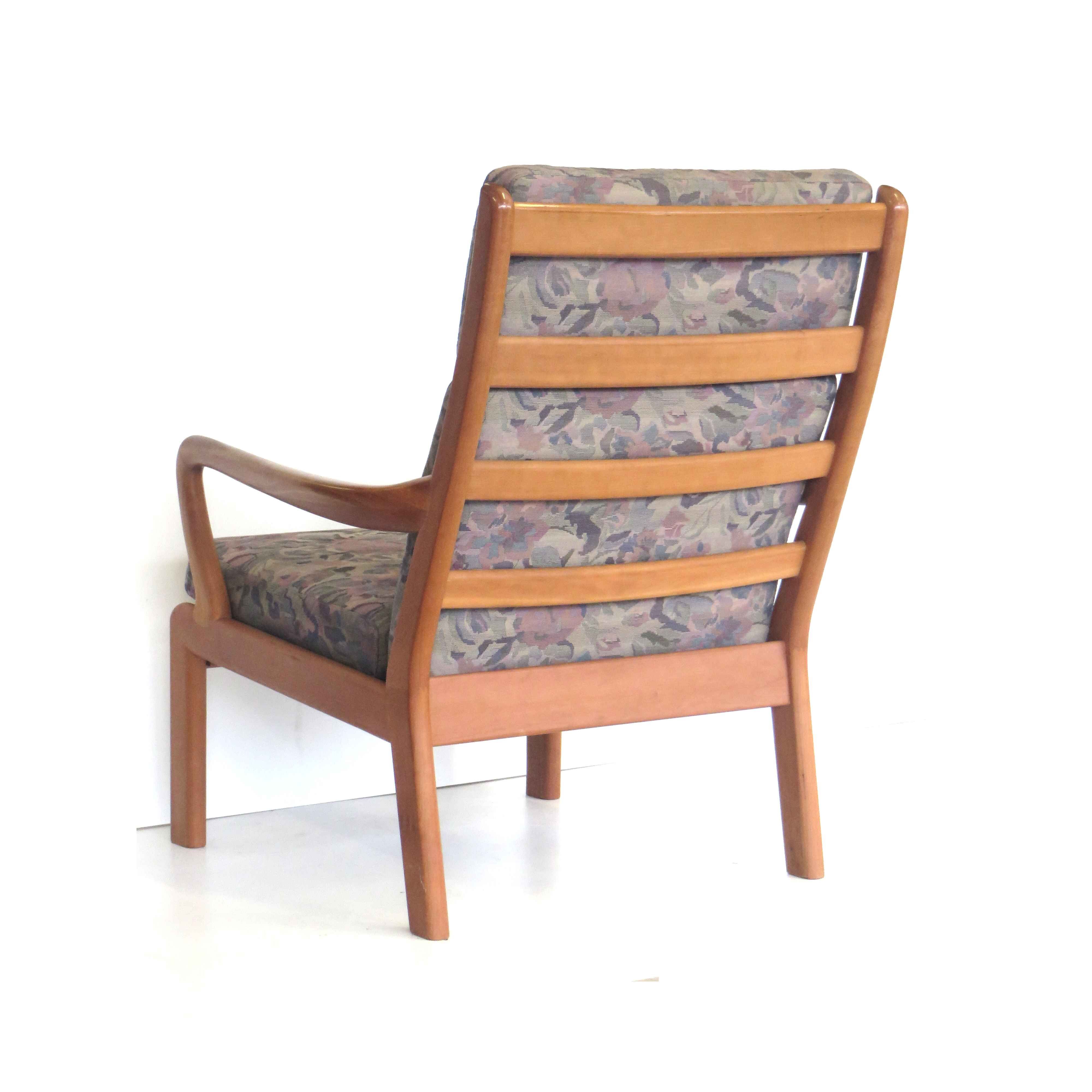 Danish design vintage armchair by L. Olsen & Son made in the 1960s