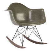 Olive Green Herman Miller Original Vintage Eames RAR Rocking Arm Chair