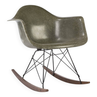 Olive Green Herman Miller Original Vintage Eames RAR Rocking Arm Chair