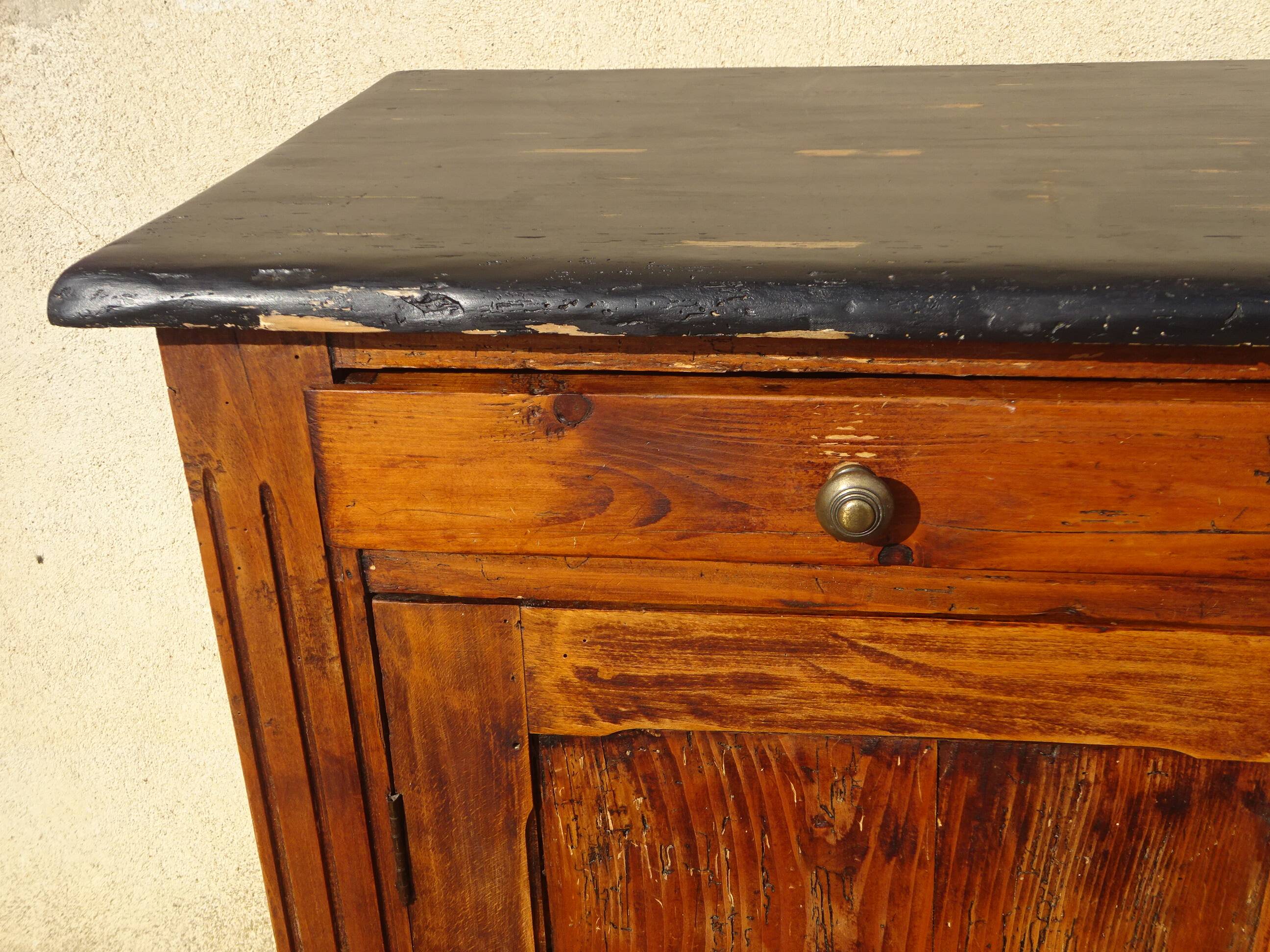 old Parisian pine sideboard