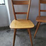 Set of 8 vintage bistro chairs 1960