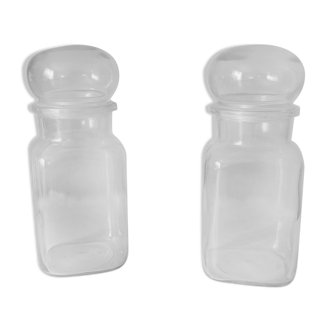 Pair of vintage apothecary jars