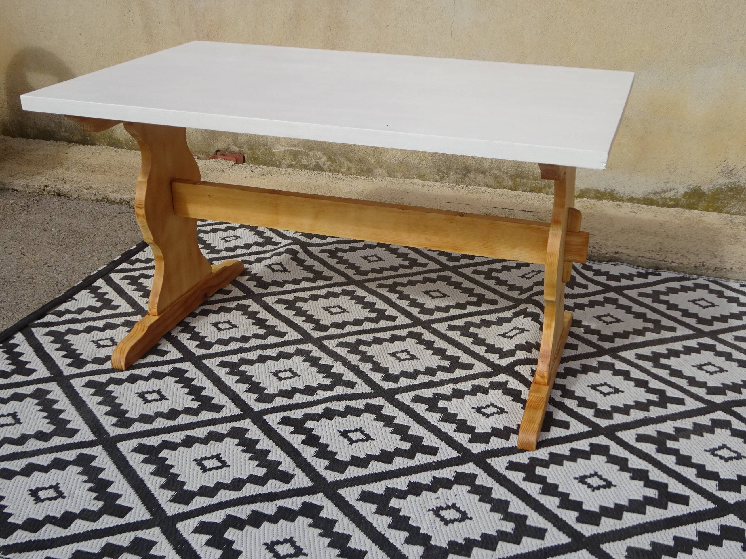 Wooden monastery table