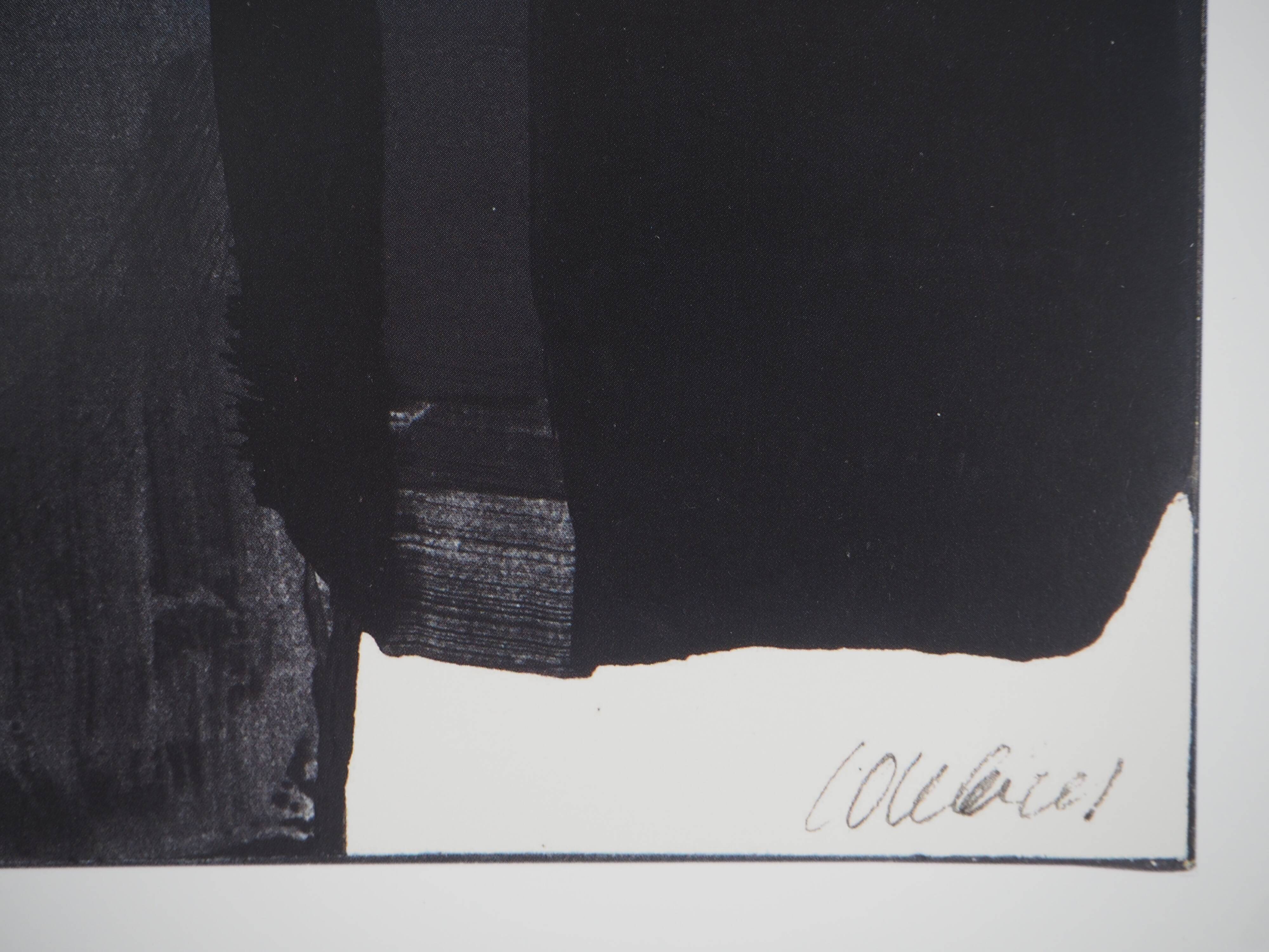 Pierre SOULAGES: Gouache on paper 1973 - Original signed poster