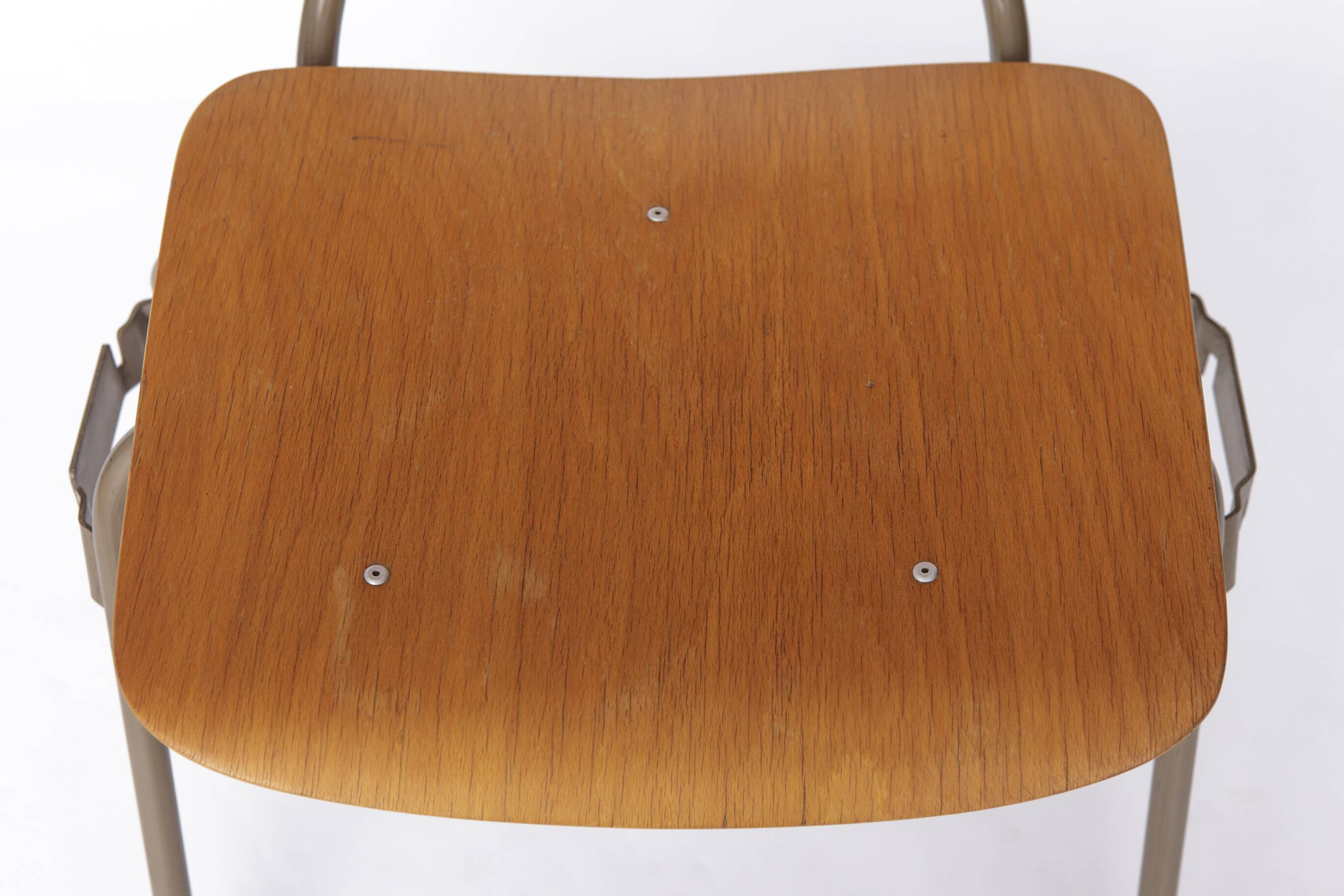 Set of 6 Kho Liang Ie Stackable Chairs – CAR Katwijk, 1950s Mid-Century