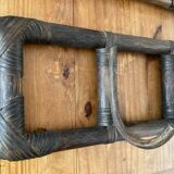 Pair of rattan coat racks from the 60s and 70s