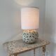 Large mid-century Danish brutalist ceramic table lamp in the style of Sejer, 1960s