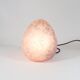 80's vintage light purple glass egg lamp