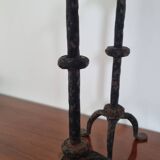 Pair of brutalist candlesticks