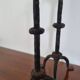 Pair of brutalist candlesticks
