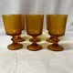 Set of 6 amber glasses