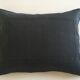 Housse de coussin 60s en piqué de coton bordée de croquet