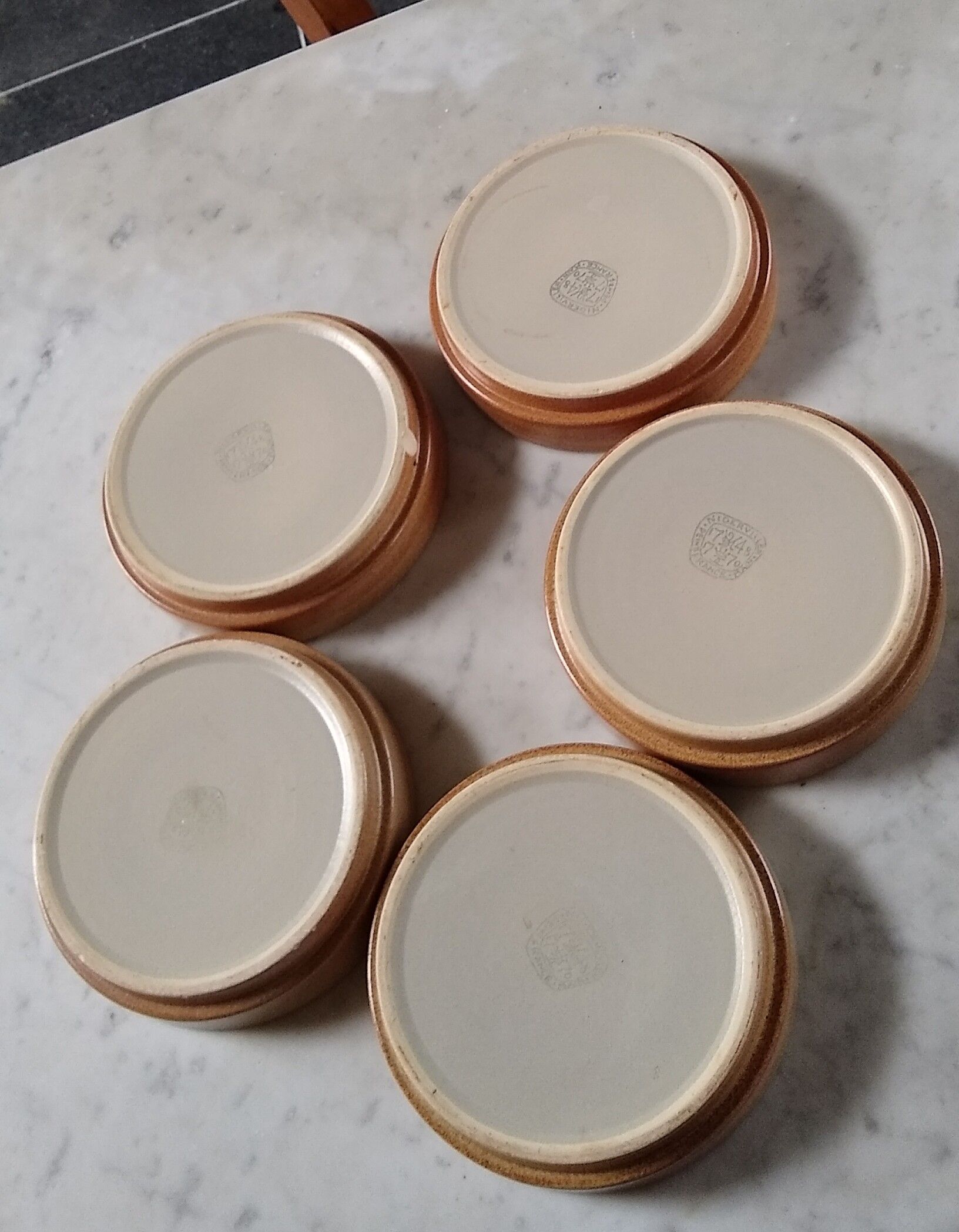 5 hollow plates in Niderviller sandstone from the 70s