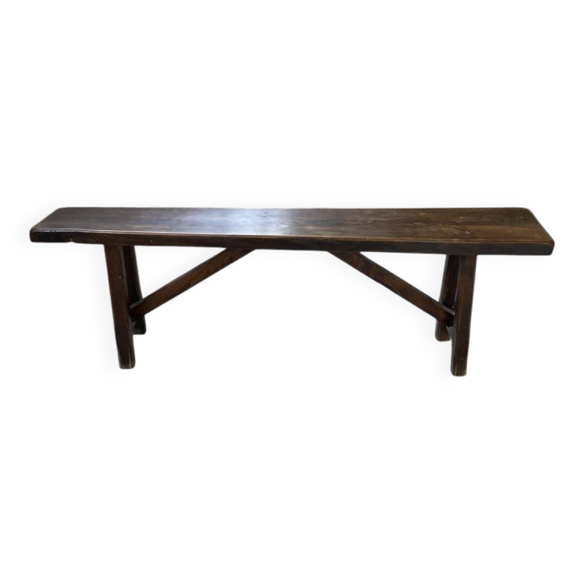 Solid oak bench
