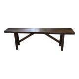 Solid oak bench
