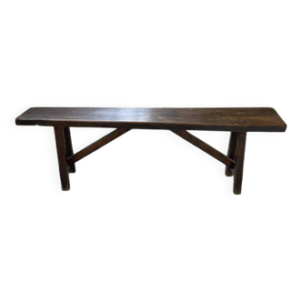 Solid oak bench