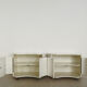 Simon Gavina Italian white lacquered wood  nigthstands, 1970s
