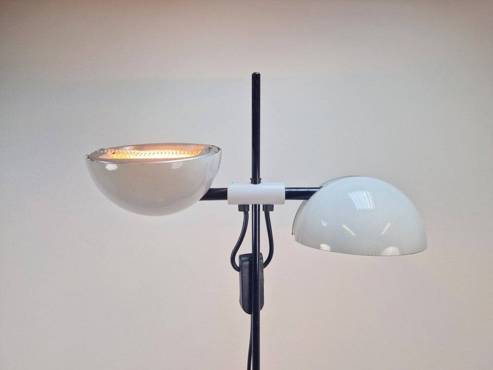 Vintage White Floor Lamp from Valenti Milano, Italy, 1970s