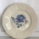 Set of 11 Digoin flat plates, blue rose patterns