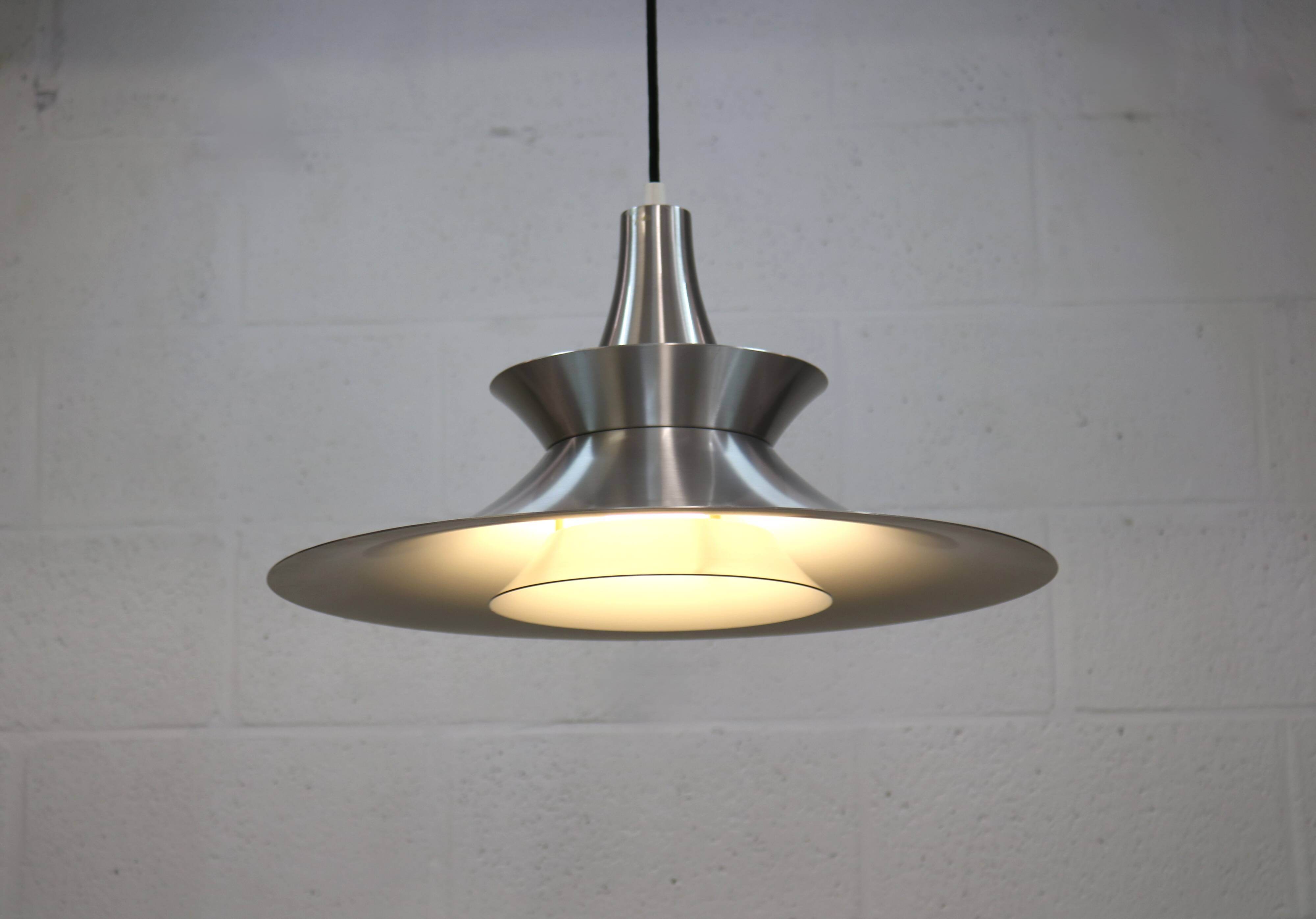 DANISH metallic pendant Lamp | 1970s Lamp | Scandinavian design | Midmod