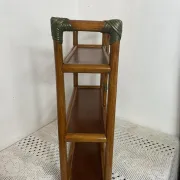 Etagère en bambou et rotin, années 70
