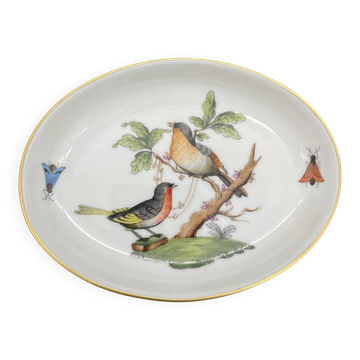 Small oval dish Herend Rothschild Birds – painted porcelain